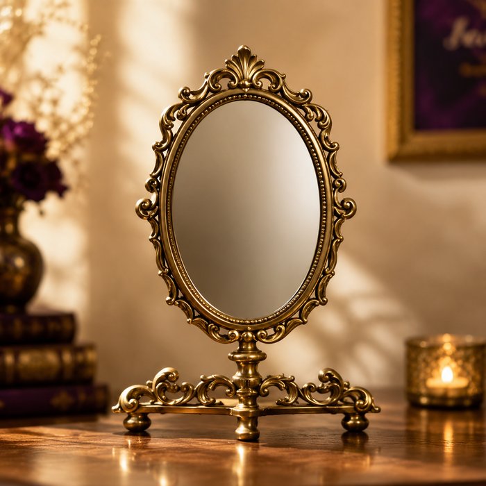 Ornate mirror representing The Echoes of an Empty Ego