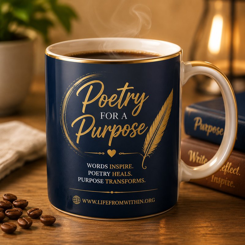Poetry for a Purpose mug